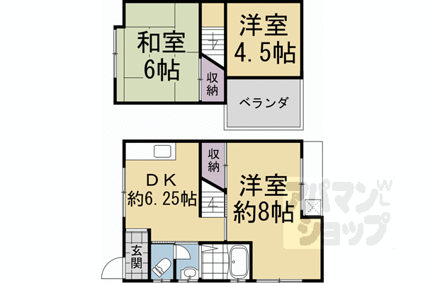 【西賀茂北川上町９貸家】