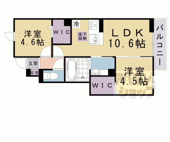 【Ｍａｈａｌｏ　膳所本町】間取