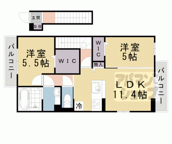 【Ｍａｈａｌｏ　膳所本町】間取