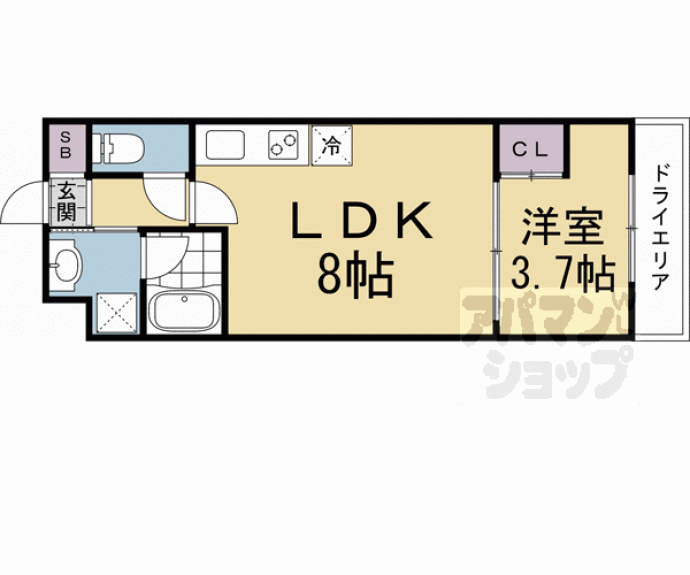 【仮称）伏見区上中町マンション】間取