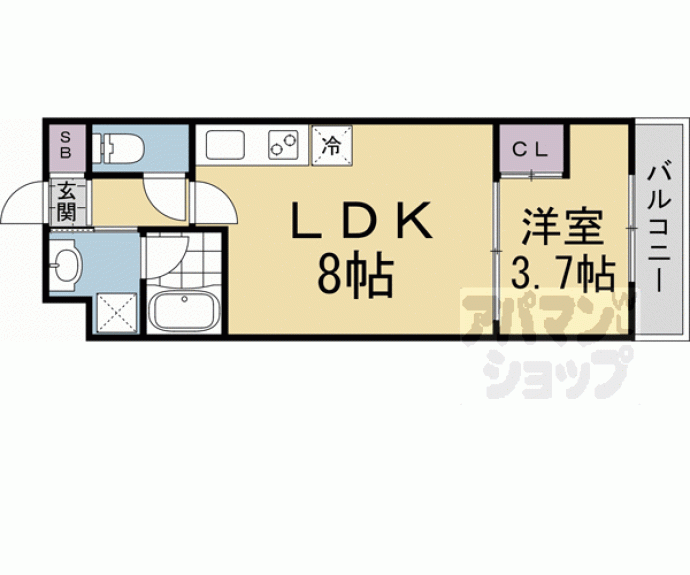 【仮称）伏見区上中町マンション】間取