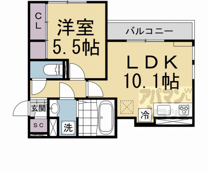 【ベルデ北山】間取