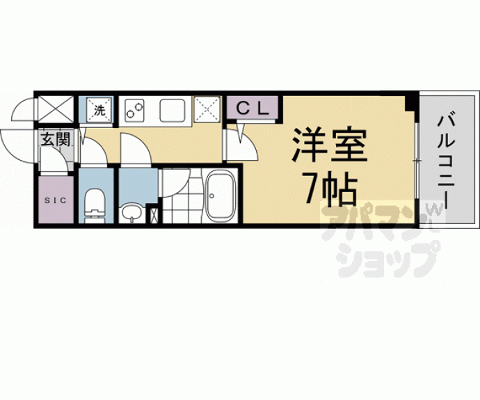【ベラジオ雅び京都七条ウエストⅡ】間取