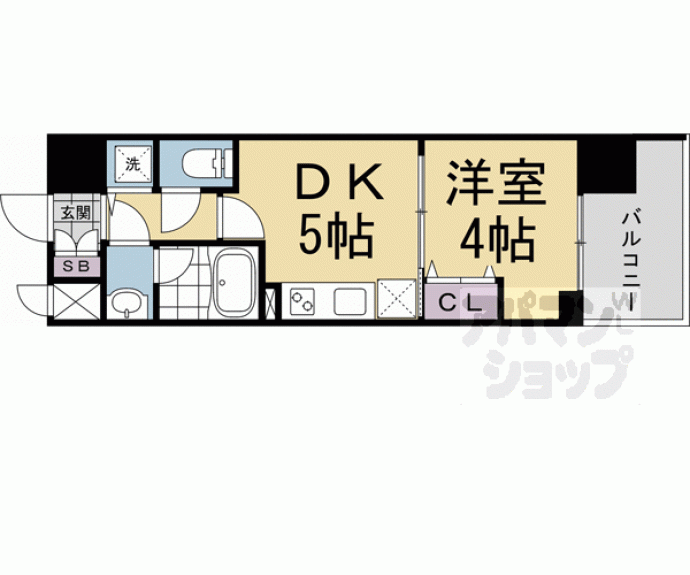 【ベラジオ雅び京都七条ウエストⅡ】間取