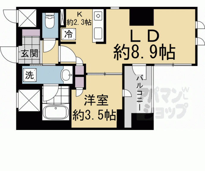 【ローレルアイ京都四条大宮】間取