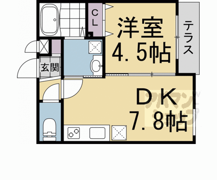 【グランツ東福寺】間取