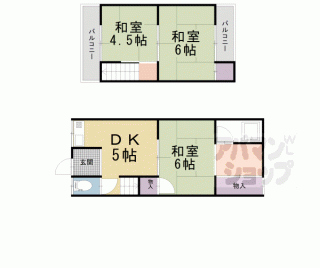 【槇島町南落合貸家】
