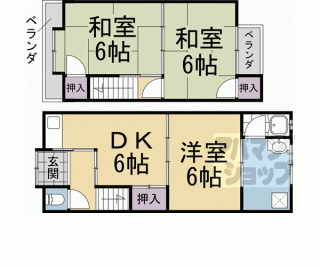 【嵯峨野神ノ木町３－１７貸家】