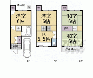 【深草泓ノ壺町貸家】