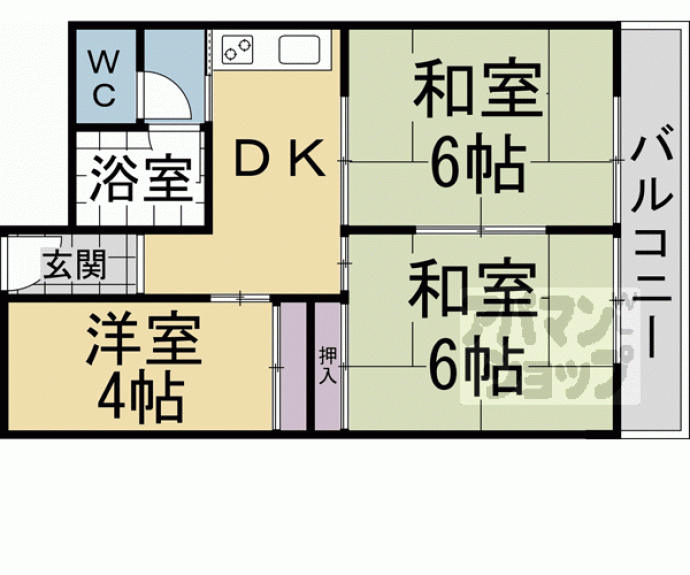 【下鳥羽住宅】間取