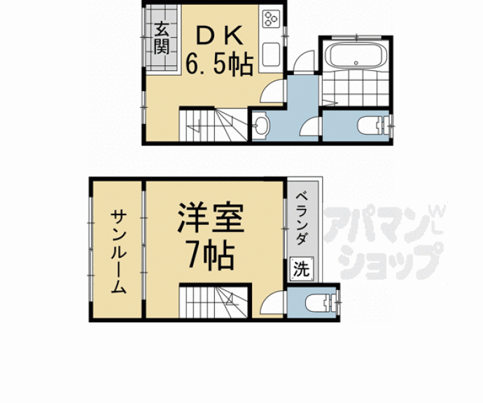 【浄土寺西田町82-18貸家】間取
