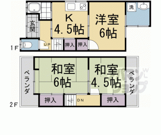【醍醐外山街道町　３－４５貸家】