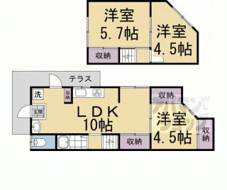 【鷹峯黒門町２７－６０貸家】