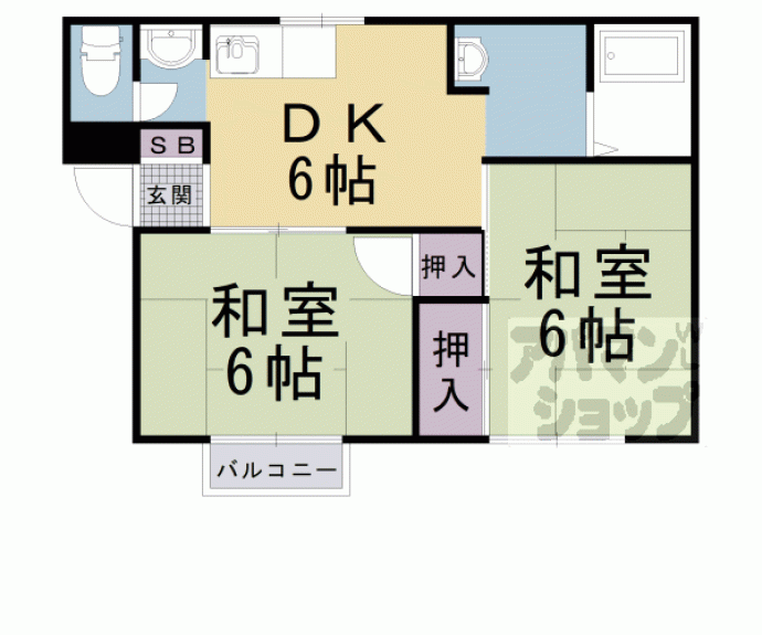 【リベラルコーポ阪口】間取
