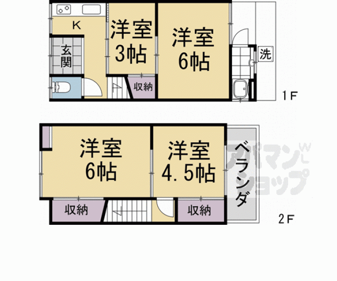 【向島津田町貸家】間取
