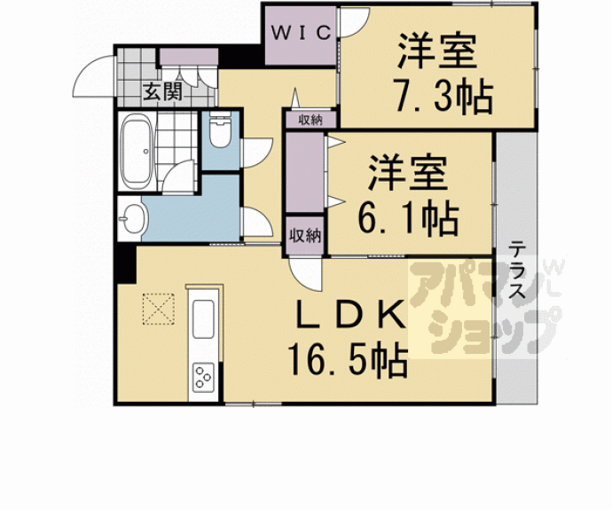 【ラフィーネ松ケ崎】間取