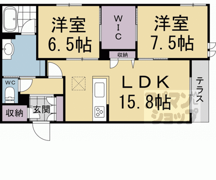 【ラフィーネ松ケ崎】間取