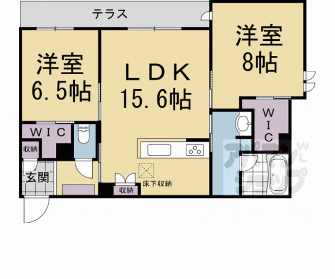 【ラフィーネ松ケ崎】間取