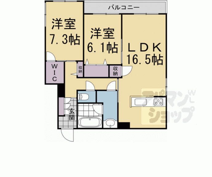 【ラフィーネ松ケ崎】間取