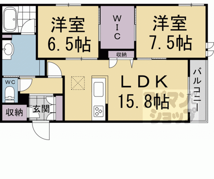 【ラフィーネ松ケ崎】間取