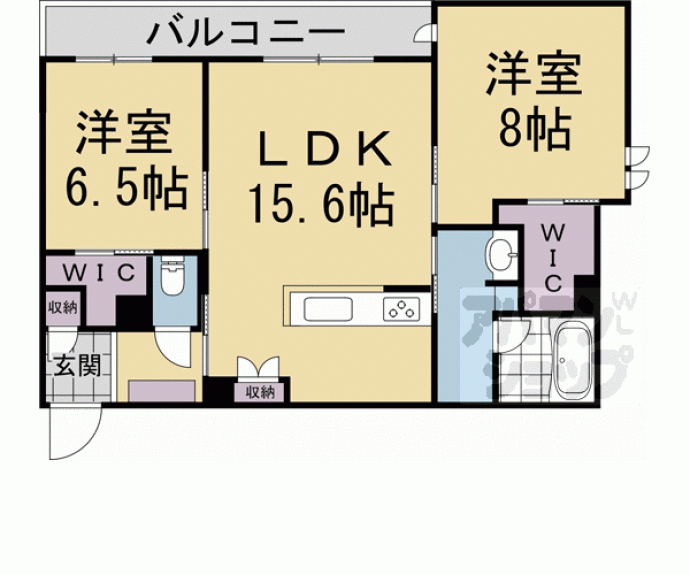 【ラフィーネ松ケ崎】間取