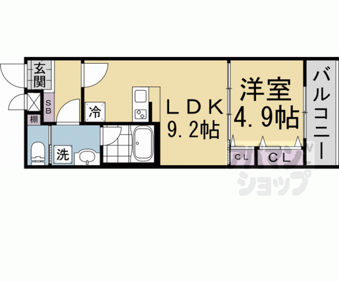 【ウェルスクエア千本下長者】間取