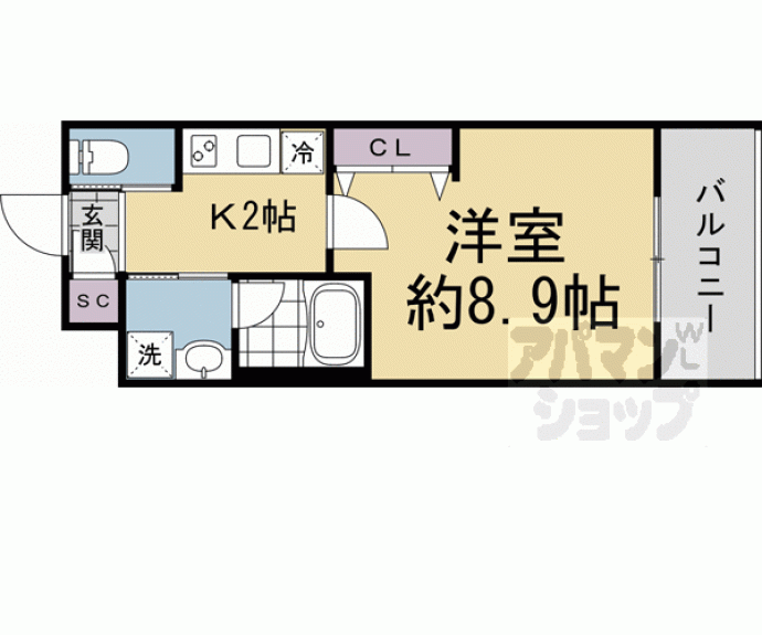 【ウェルスクエア千本下長者】間取