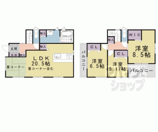 【大津市御陵町貸家】