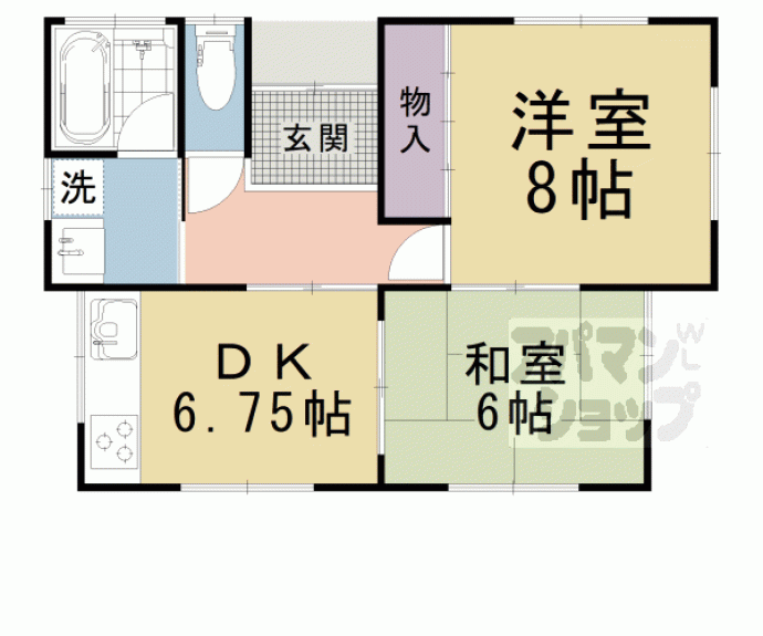 【大江5丁目貸家】間取