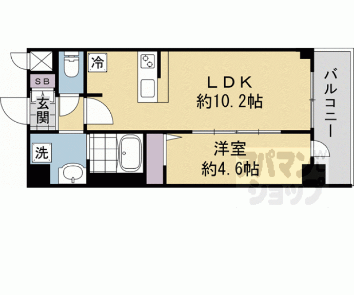 【CREST TAPP 京都太秦天神川dex Ⅱ】間取