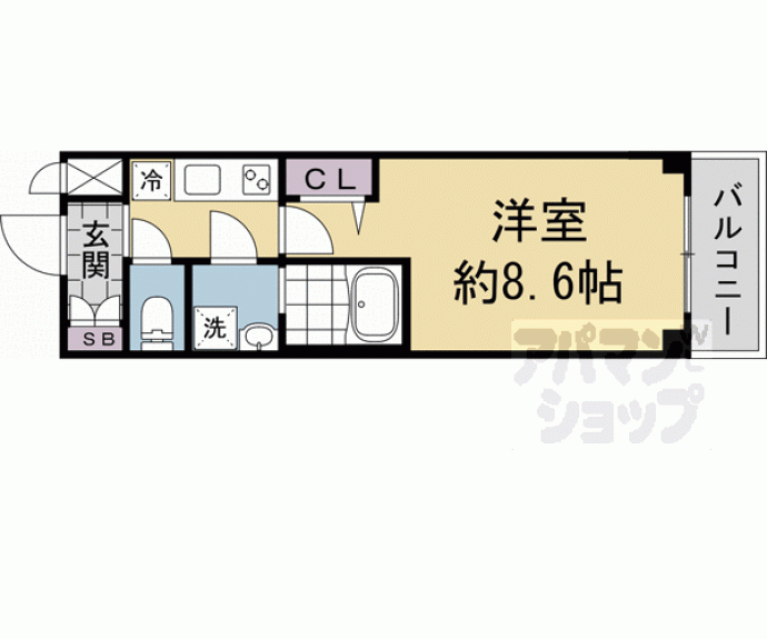 【CREST TAPP 京都太秦天神川dex Ⅱ】間取
