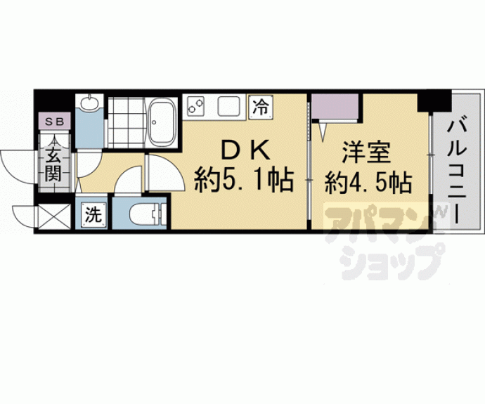 【ＣＲＥＳＴ　ＴＡＰＰ　京都太秦天神川ｄｅｘ　Ⅱ】間取