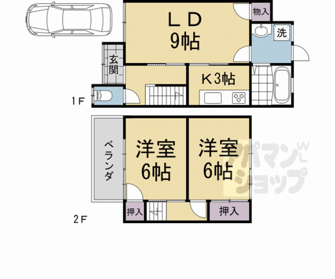 【宇治市槇島町戸建て】間取