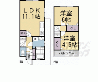 【久世殿城町３１－３６貸家】
