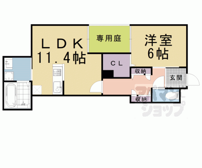 【（仮称）ベルリード　Ｍｉｌｌｅｓｉｍｅ寺町】間取