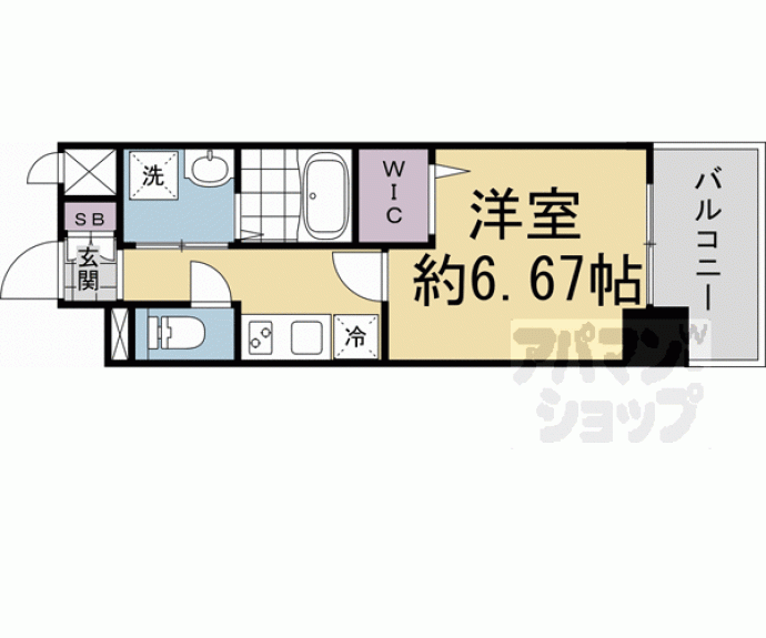 【セオリー五条天神川】間取