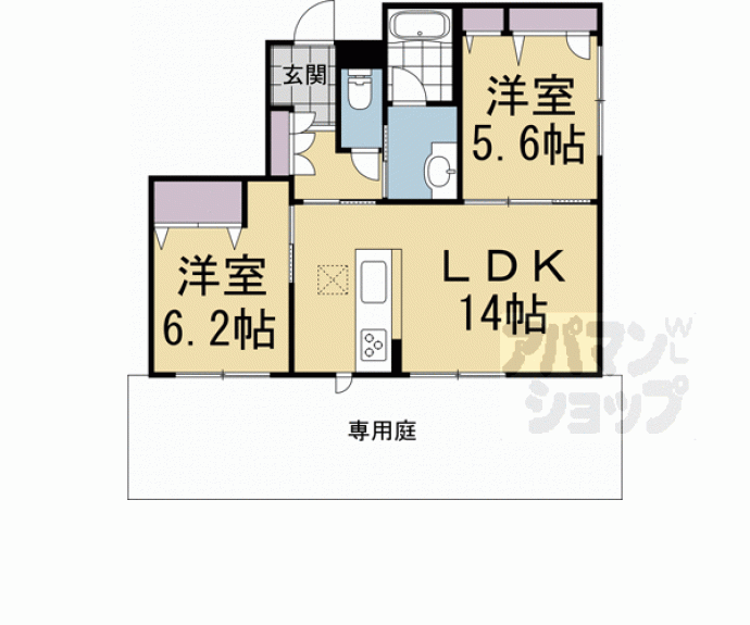 【丸正・シャーメゾン京町】間取