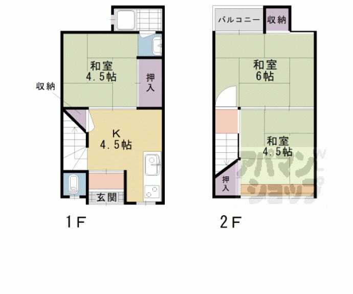 【向島下之町貸家】間取