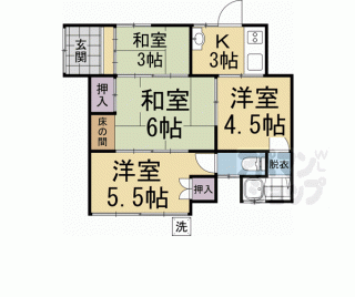 【太秦井戸ケ尻町１５－１貸家】