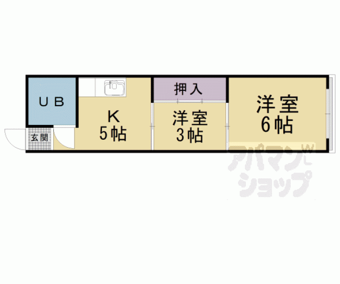 【日ノ岡朝田町貸家】間取