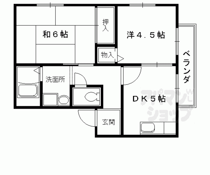 【フレグランス西梅津】間取