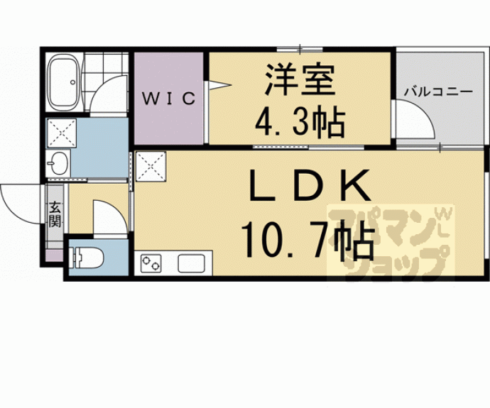 【ＤｅａｒＣｏｕｒｔ野里】間取