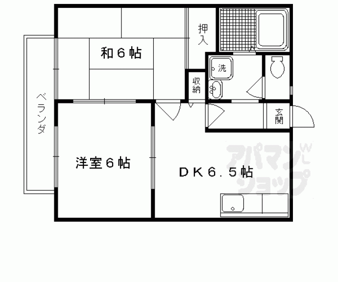 【サンライフ太秦】間取