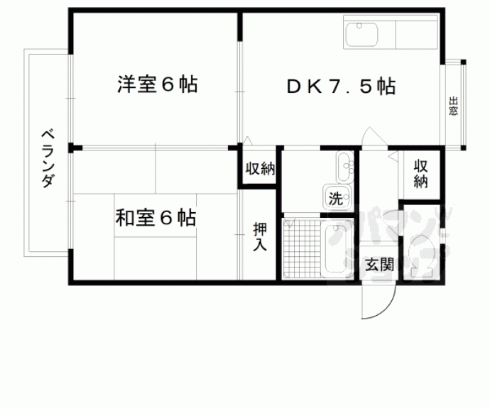 【サンライフ太秦】間取
