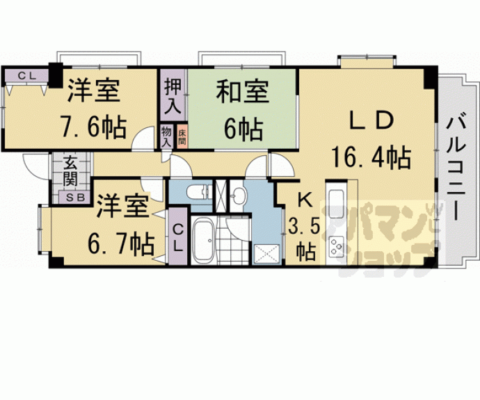 【Ｅｘｃｅｌｌａｇｅ嵐山】間取