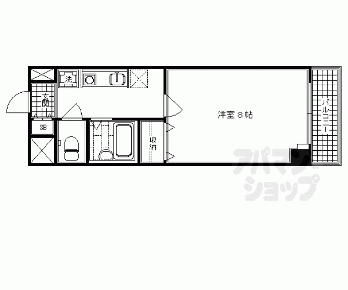 【らくさいめぞん２】間取