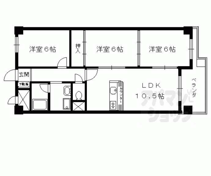 【アフリー太田】間取