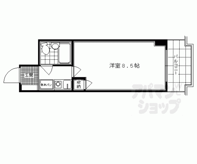 【ライオンズマンション京都三条第3】間取