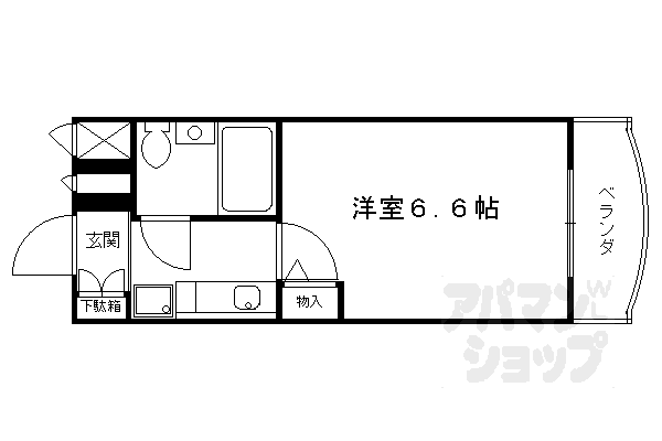 【デトム・ワン御所南】間取