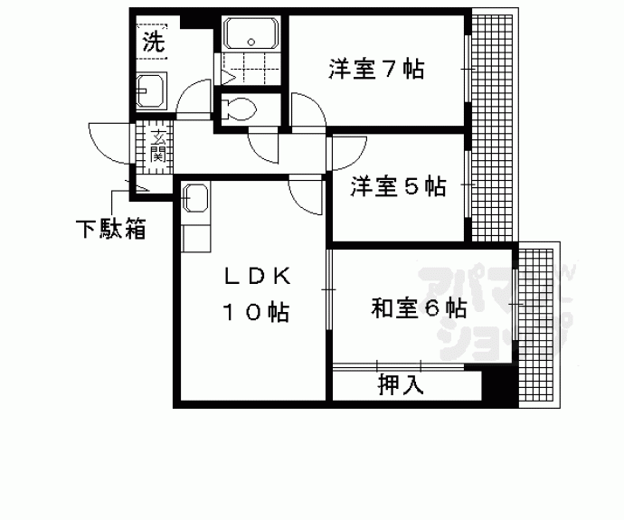 【エクセレント修学院】間取